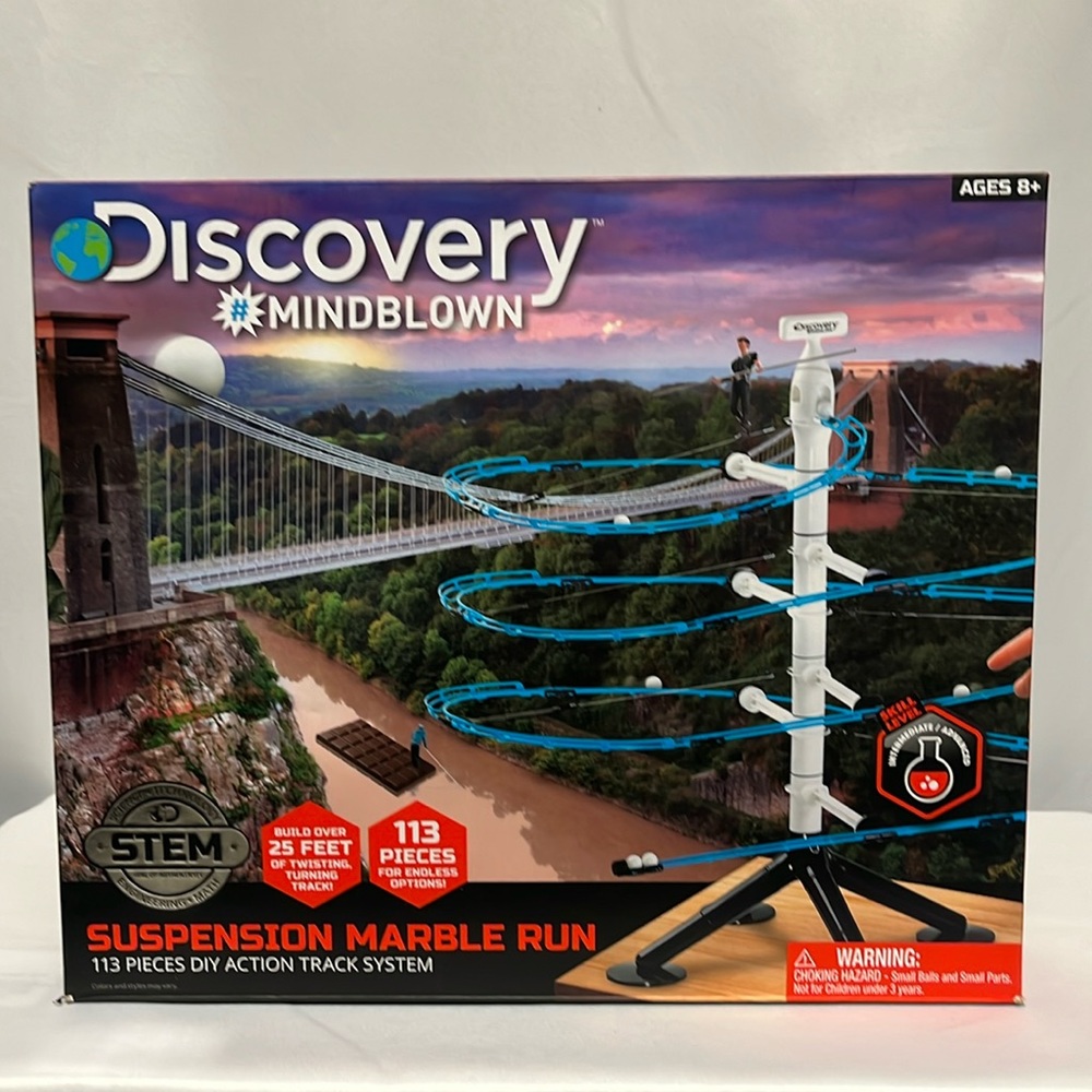 Discovery #Mindblown, Suspension Marble Ru, 113pieces DIY Action Track System